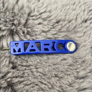 Blue 'MARC' Jacob’s barrette